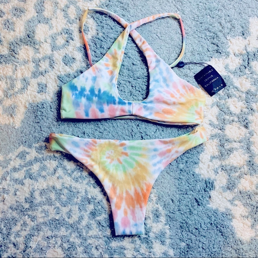 Skatie Swim Tie Dye Bikini Set - Oahu Print